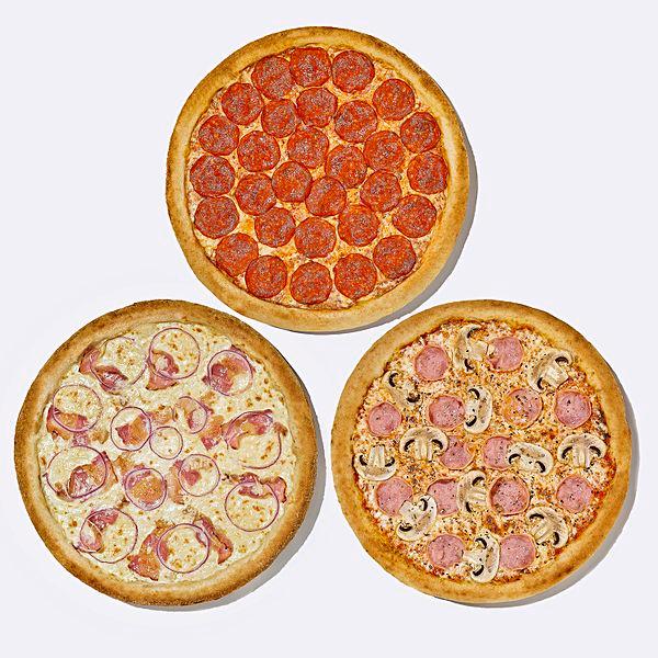 3 маленьких пиццы