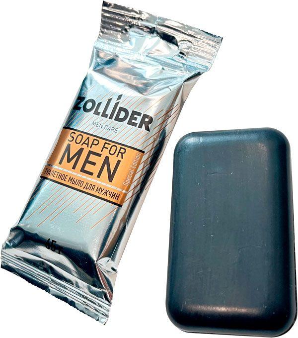 Мыло мужское Zollider Men Care туалетное черное 65г