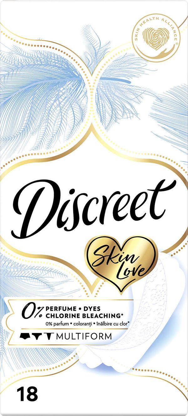 Прокладки ежедневные Discreet Skin Love Multiform 18шт