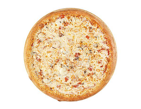 40 см Пицца с креветками, лососем и сыром фетаки