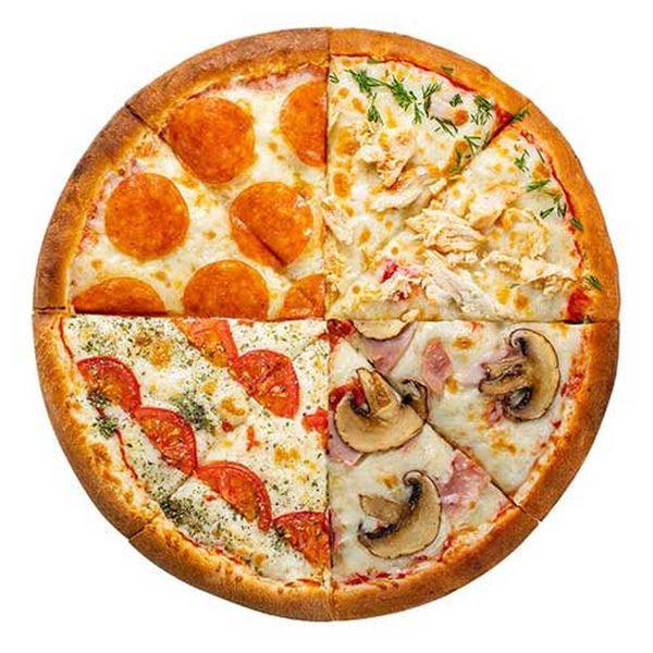 Пицца Четыре сезона тонкое тесто большая (40см)