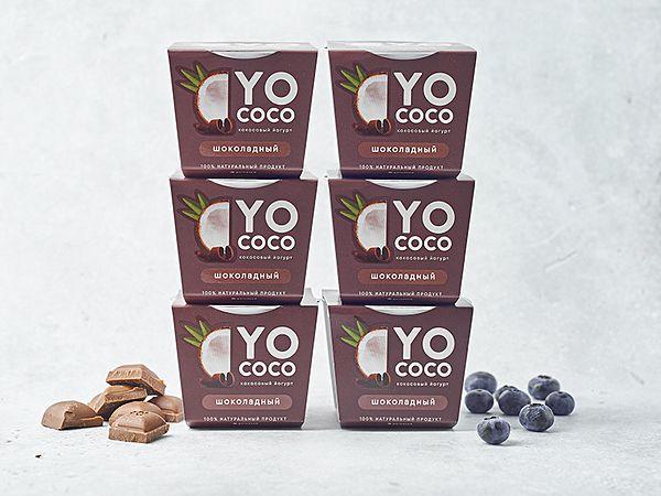 Кокосовый йогурт шоколадный YOCOCO «Город-Сад» 6 шт.