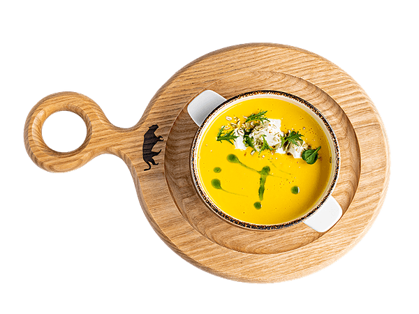 Тыквенный крем-суп с сыром фета