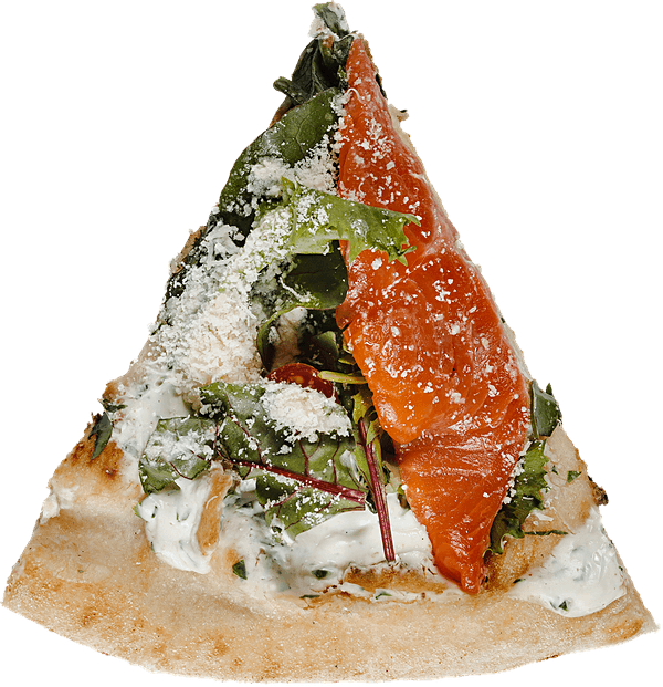 Пицца на соусе Креметте С лососем и салатом микс сегмент СП ТАБРИС м/у, 75 г