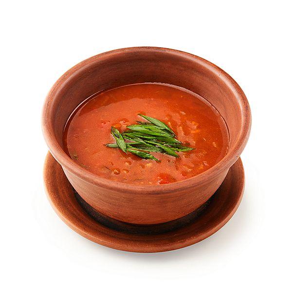 Томатный суп с фасолью