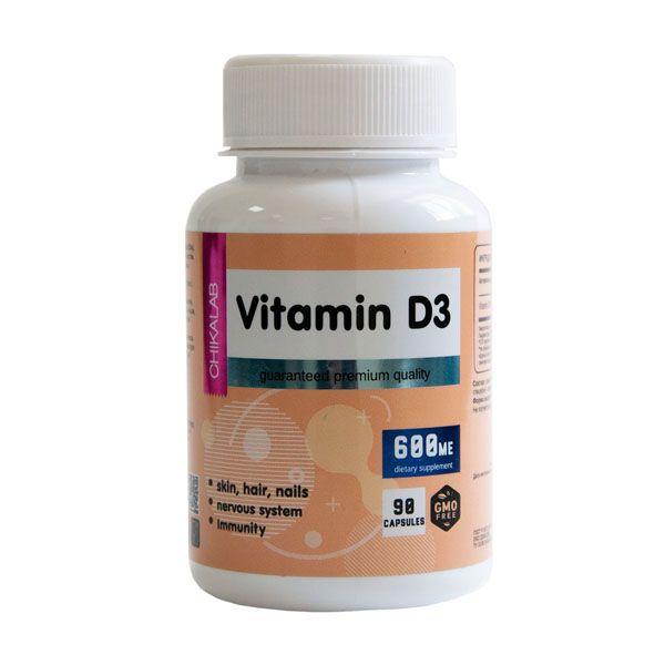 Витамин D3 600 МЕ Chikalab, 90 капсул