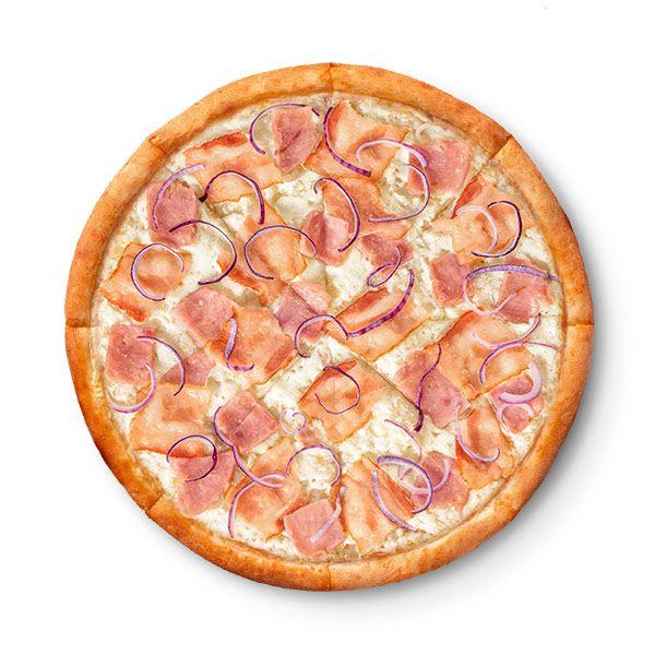 Пицца Бекон и лук тонкое тесто большая (40см)