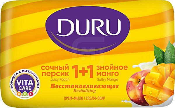 Крем-мыло Duru 1+1 Манго и персик 80г