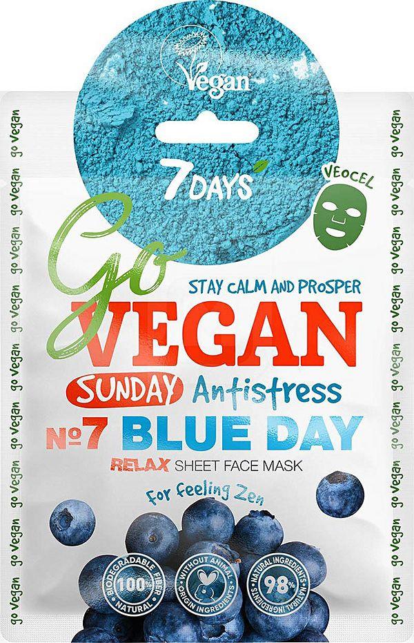 Маска для лица 7DAYS Тканевая Go vegan Sunday 25г