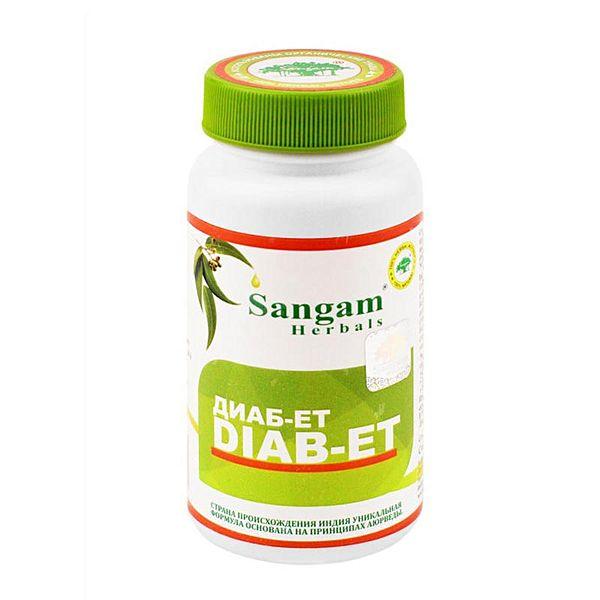Диаб-ЕТ (Diab-ET) Sangam Herbals, 60 таблеток*750 мг