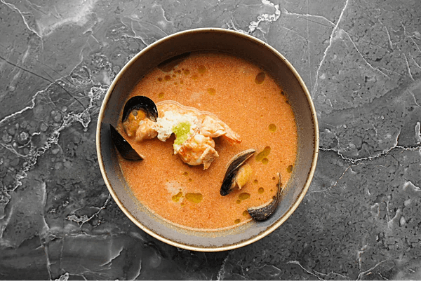Суп с морепродуктами  "Буйабес"