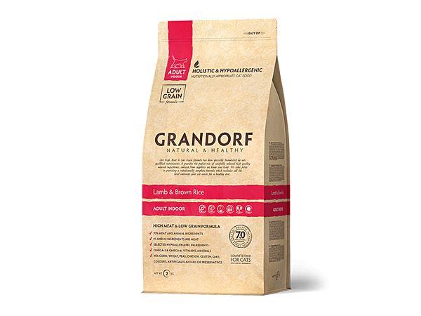 Корм GRANDORF Lamb&Rice INDOOR для домашних кошек, ягненок и рис (400 г)