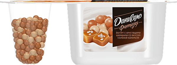 Йогурт 6,9% с хруст шар Даниссимо Данон п/б, 105 г