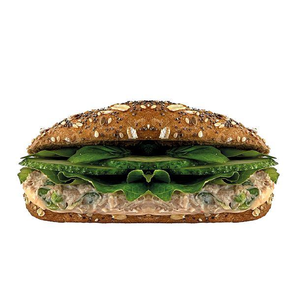 Злаковый сандвич с тунцом