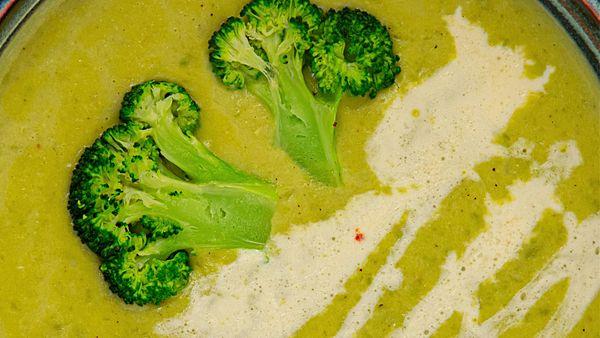 Крем суп из зелёного горошка