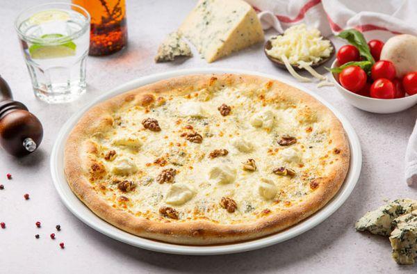 Пицца Кватро Формаджи 40 см, на тонком тесте