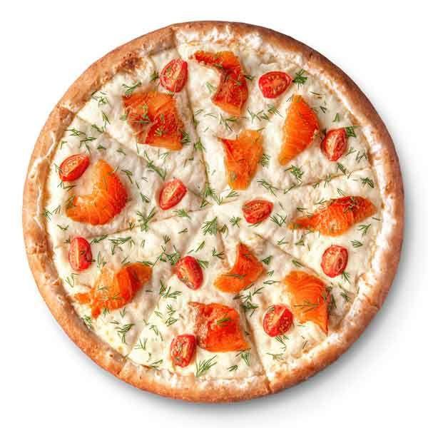 Пицца С лососем тонкое тесто средняя (30см)