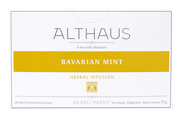 Чай травяной в пакетиках Альтхаус Баварская мята Хансеатик Ти кор, 20*1,75 г