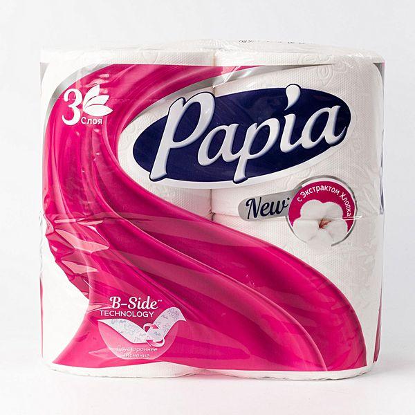 Туалетная бумага Papia  ~ 4 шт.