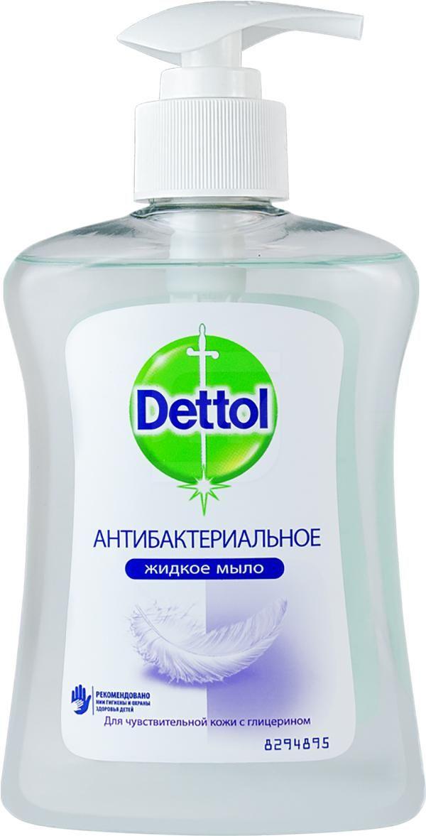 DETTOL Жидкое мыло д/р Антибакт с глицерин 250мл