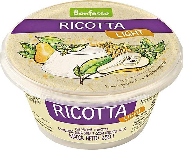 Сыр Bonfesto Ricotta Light 40% 250г