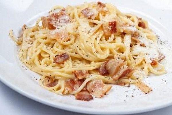 Спагетти "карбонара" с панчеттой