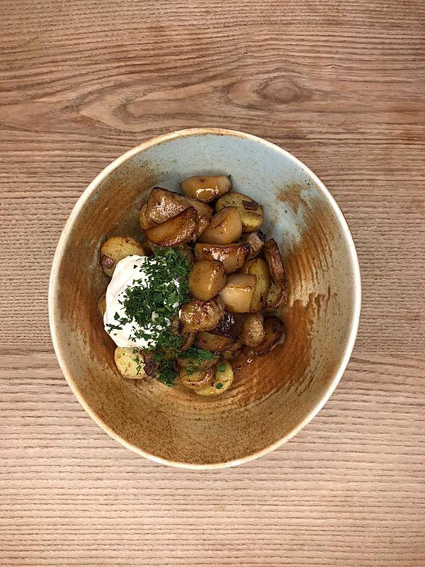 Картофель жареный по-домашнему с белыми грибами