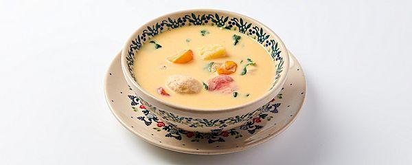 Сырный суп с фрикадельками и из индейки