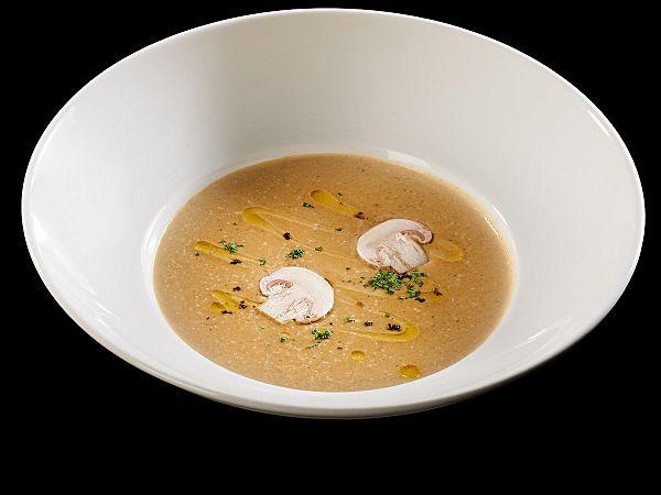Крем- суп грибной с чесночными сухариками